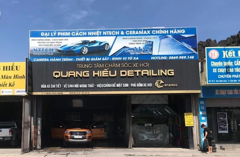 Quang Hiếu Detailing – Chuyên dán phim cách nhiệt ô tô tại Quảng Ninh