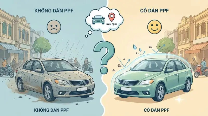 Có nên dán PPF cho ô tô tại Nam Định?