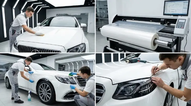 Quy trình dán PPF chuẩn tại showroom